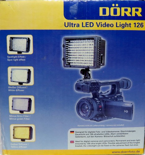 Video leuchte 126 led - video,
