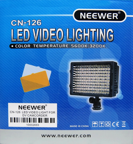 Video leuchte 126 led foto - video,